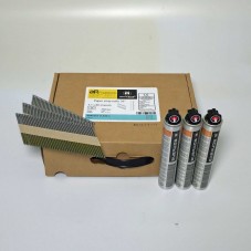 Chiodi 34° 80mm lisce, cartone di 3\'000 pezzi + gas.